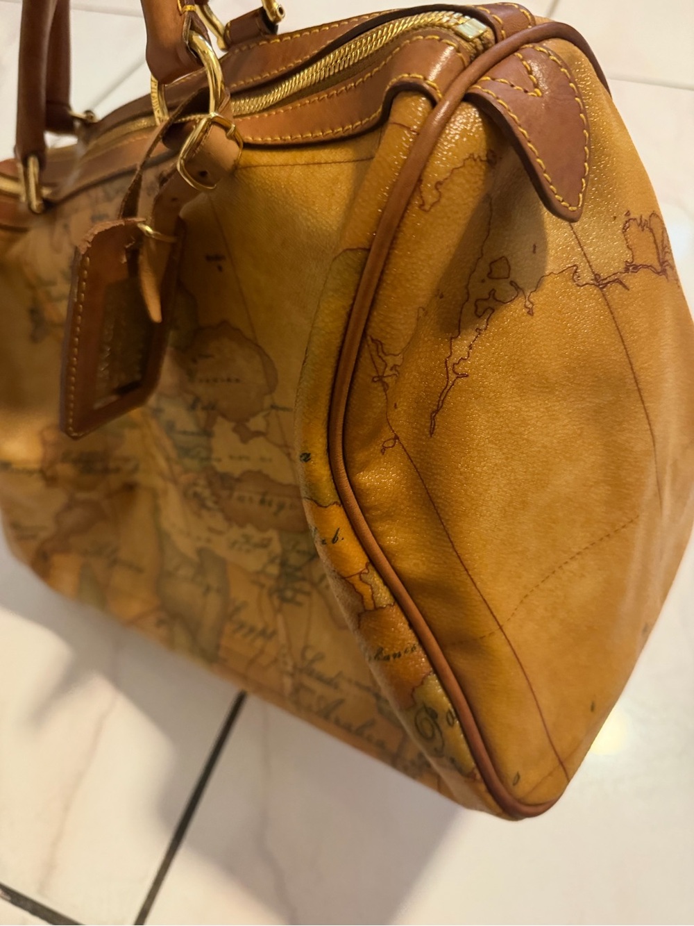 Alviero Martini 1ª Classe Geo Classic Large Boston Bag - Picture 3 of 16